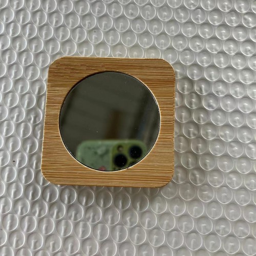 【隨身鏡】客製木製隨身鏡 雷雕刻字迷你化妝鏡 【隨身鏡】客製木製隨身鏡 雷雕刻字迷你化妝鏡