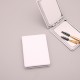 【PU白皮雙面化妝鏡】客製印刷多款造型｜批發禮贈小鏡子