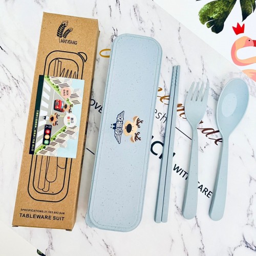 【客製化餐具】小麥旅行便攜餐具組 客製禮品 贈品【500個可印刷Logo】 【客製化餐具】小麥旅行便攜餐具組 客製禮品 贈品【500個可印刷Logo】