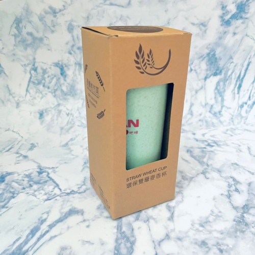 【環保杯客製】小麥秸稈密封隨手杯水杯印刷客製【100個可印刷Logo】