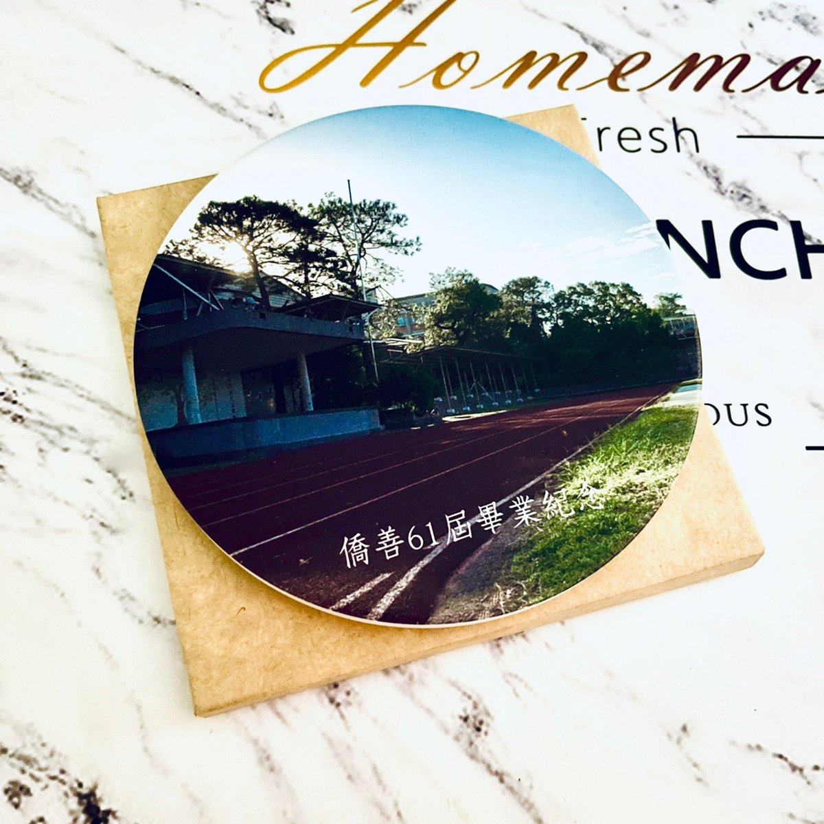 【杯墊印刷客製】陶瓷吸水防滑杯墊【50個可印刷Logo】 客戶實拍案例 3
