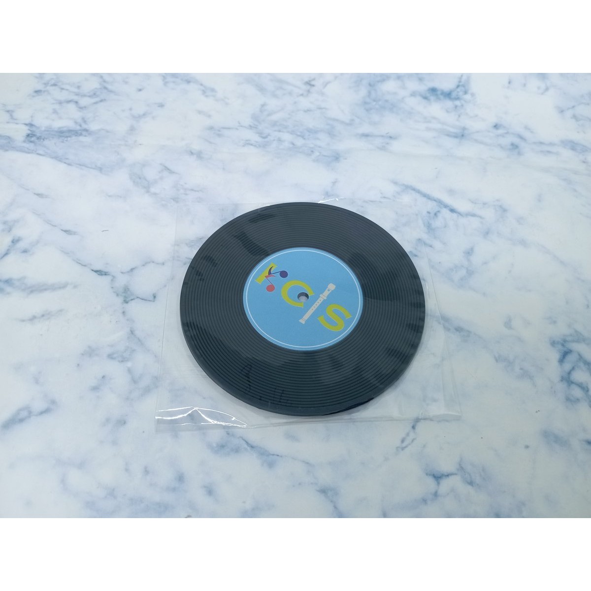 【客製化】復古黑膠唱片造型杯墊 選舉小物禮品【1000個可印刷Logo】 客戶實拍案例 3