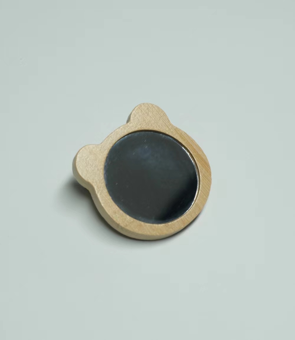 【隨身鏡】客製木製隨身鏡 雷雕刻字迷你化妝鏡