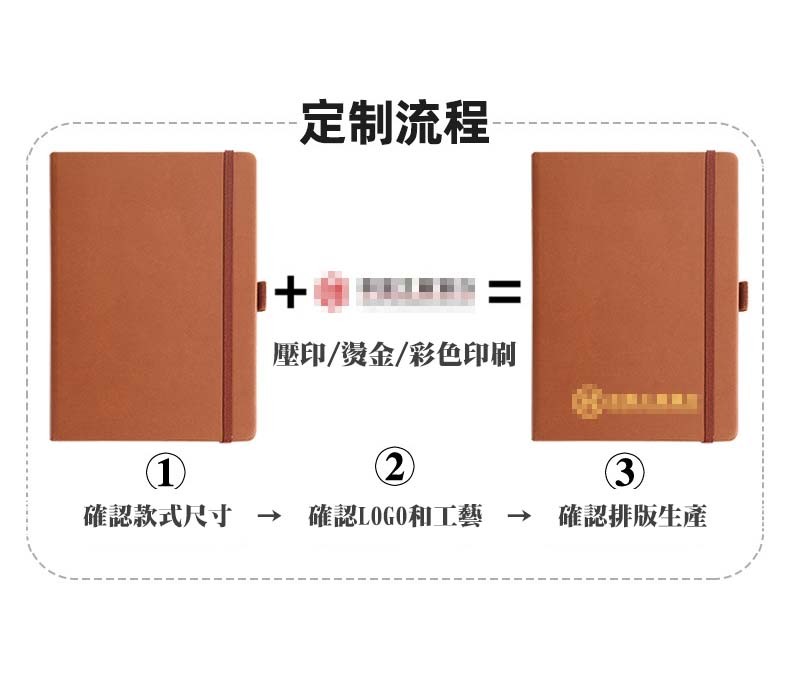 【A5綁帶筆記本】可客製LOGO|商務記事本 日記本