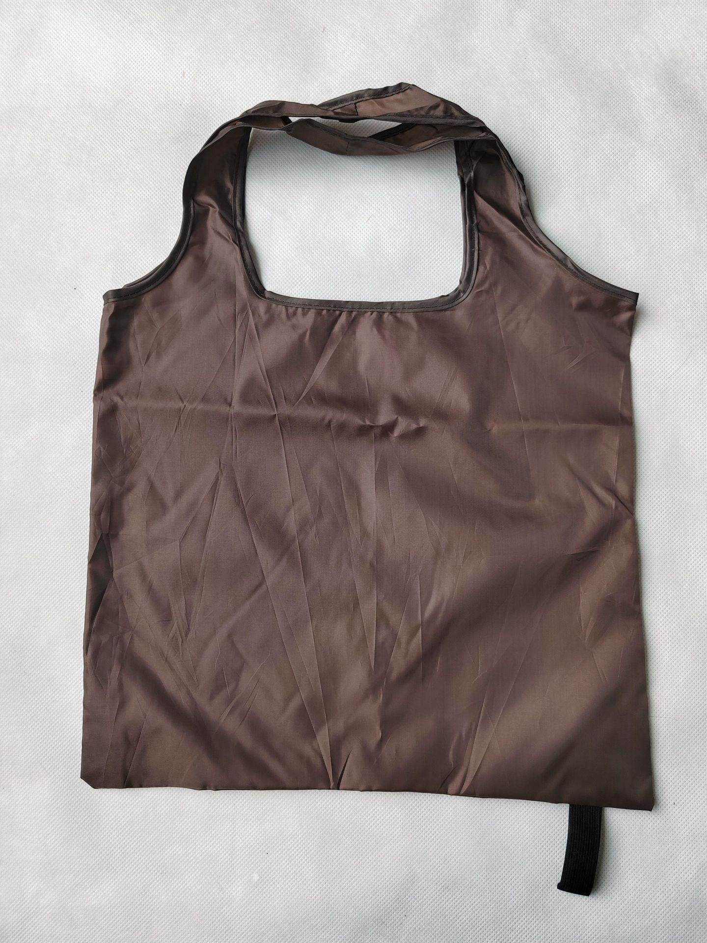 環保購物手提袋 鬆緊帶收納 可折疊便攜買菜折疊包 大容量滌淪布購物袋